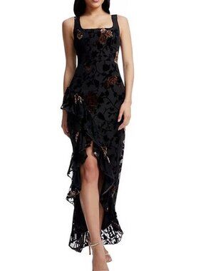 open lace back dress Dress The Population Women's Charlene Gown - Pink - Size XXL